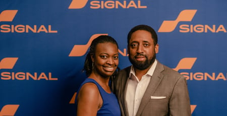 Photo of Loreal and Desmond Jiles, owners of Signal of Banning.